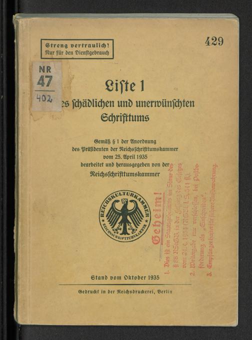 Verbotene Schriften